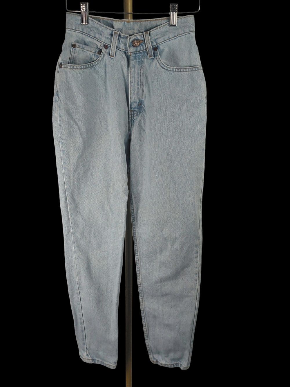 VTG 90s Levi's 512 High Rise Tapered Mom Jeans Light Wash Denim 23 Waist